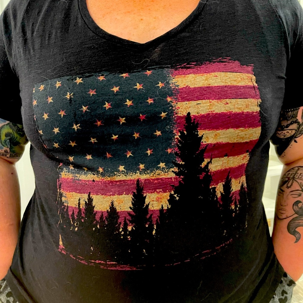 American mountains graphic tee